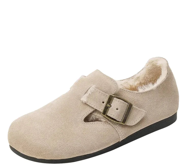 Zapatos de Invierno de Cuero Plush Chic