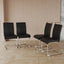 Modern PU Faux Leather Dining Chairs - Set of 4