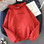 Hoodie surdimensionné avec impression de lettres pour adolescents et femmes