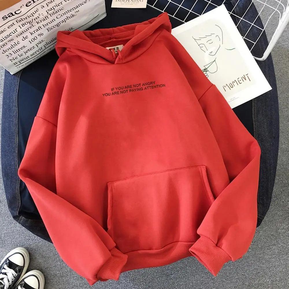 Hoodie surdimensionné avec impression de lettres pour adolescents et femmes