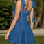 Temperament Commuting Fashion Strap Denim Women's Dress
