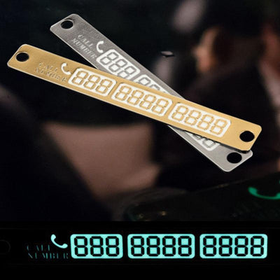 Universal Temporary Car Parking Phone Number Card Holder