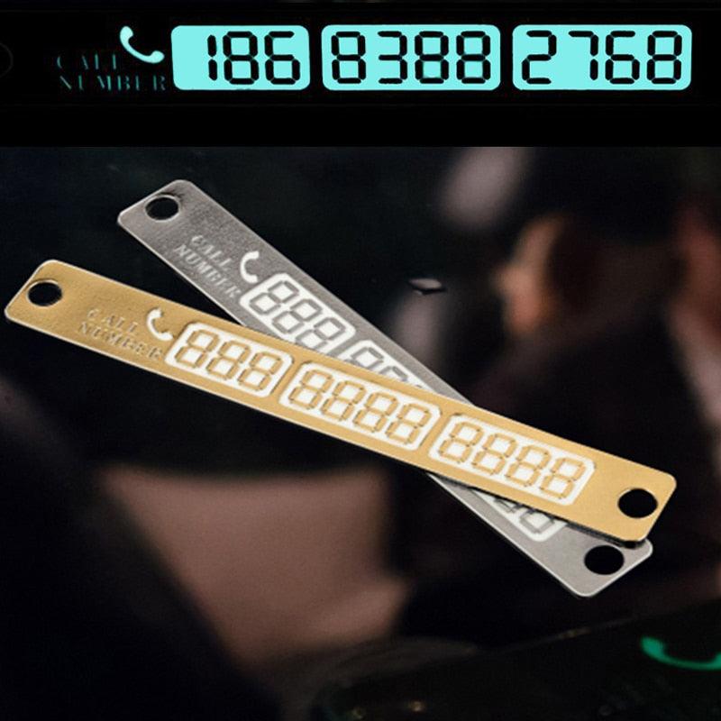 Porte-Numéro de Téléphone Universel pour Stationnement Temporaire