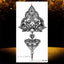Elegant Temporary Lotus Flower Tattoo Sticker for Women