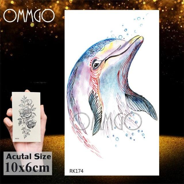 Seahorse Dolphin Temporary Tattoo Stickers for All Ages