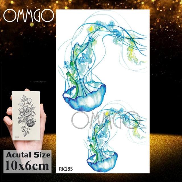 Seahorse Dolphin Temporary Tattoo Stickers for All Ages