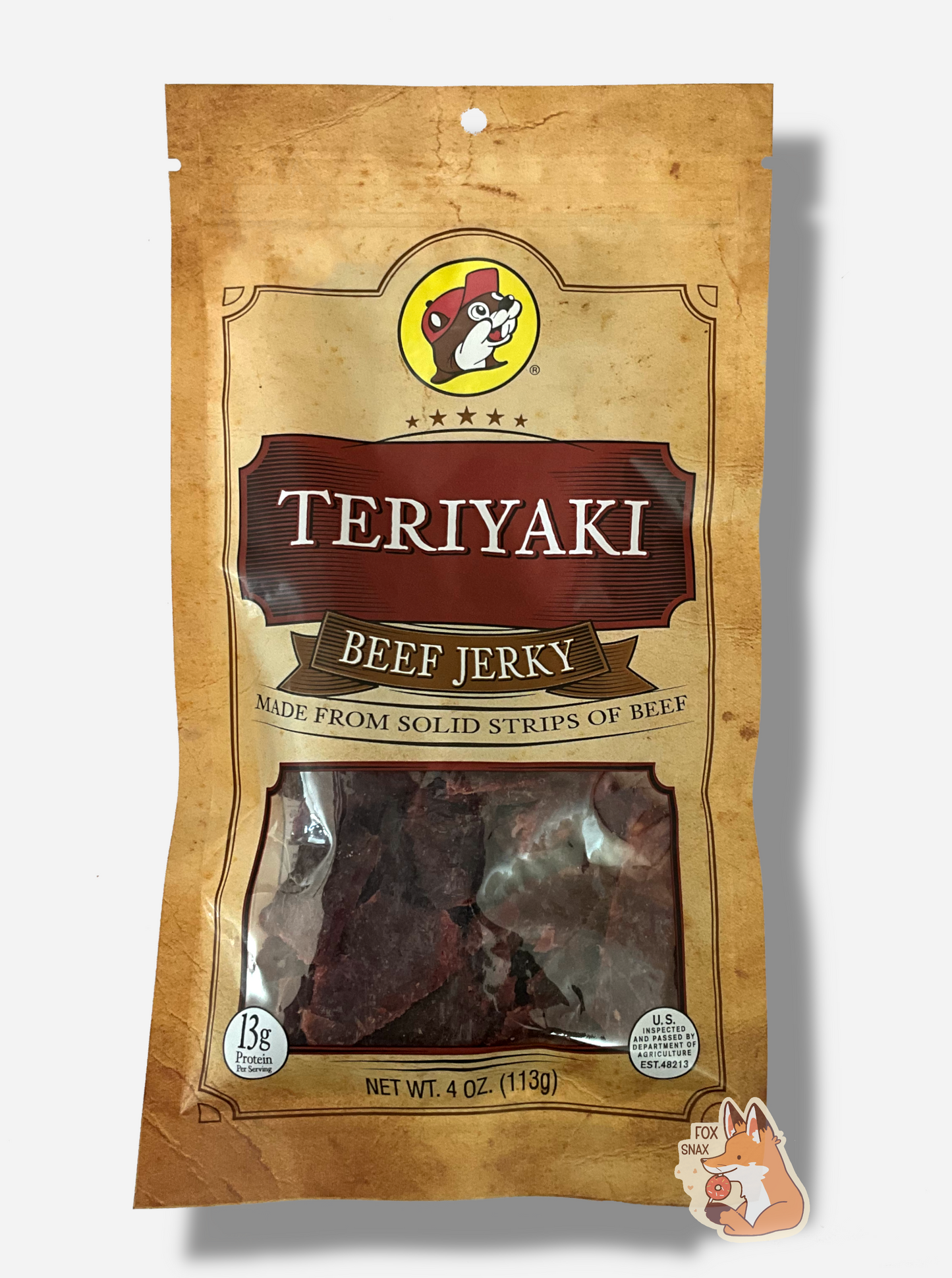 Buc-ee's Teriyaki Beef Jerky - Savory Snack Delight