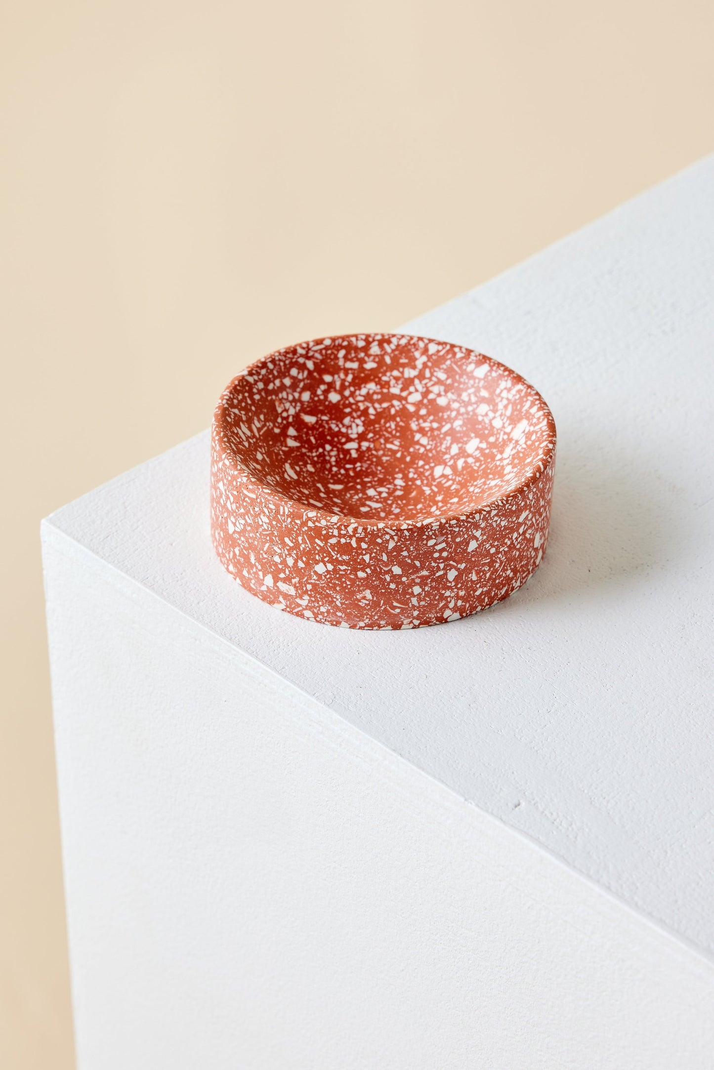 Cuenco de Adorno de Terrazzo Rojo Terracota