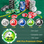 Gbruno 400-Piece Texas Holdem Poker Chip Set
