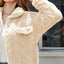 Texture Button Up Dropped Shoulder Coat - Korvel