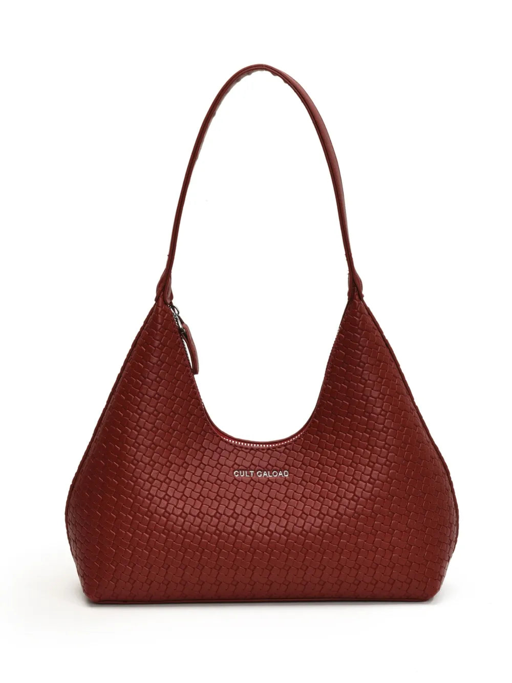 Texture PU Leather Shoulder Bag - Korvel