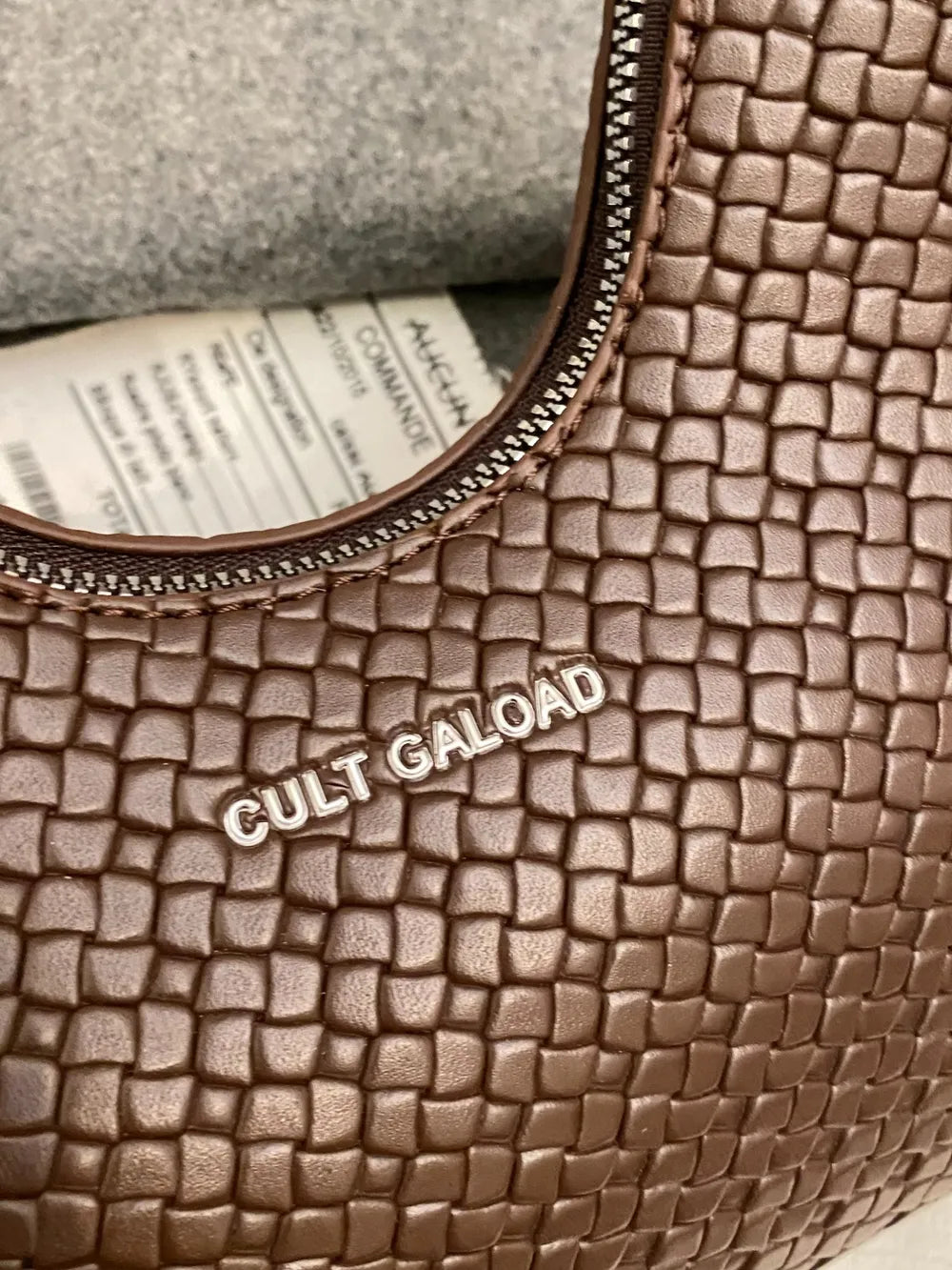 Texture PU Leather Shoulder Bag - Korvel