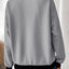 Texture Quarter Button Long Sleeve Sweatshirt