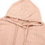 Textured Drawstring Long Sleeve Hooded Dress