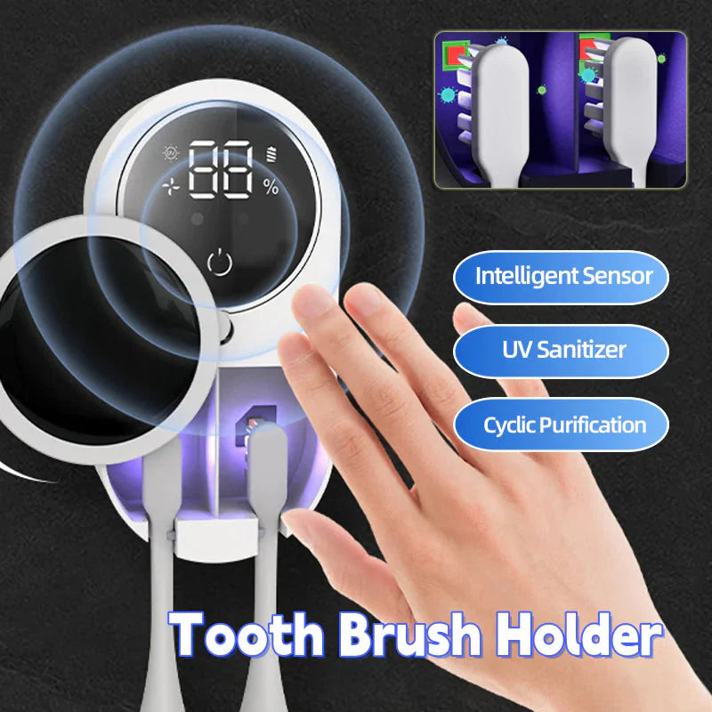 Premium Toothbrush Holder with UV Sanitizer