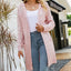 Women's Long Solid Color Sweater