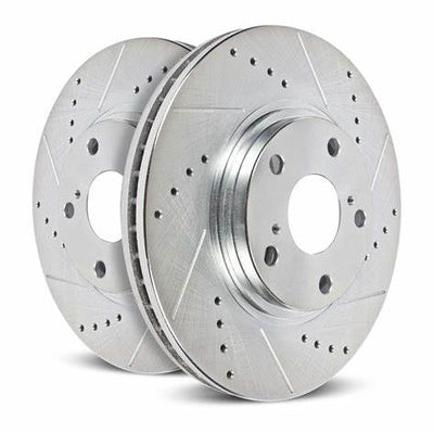 PowerStop Evolution Front Brake Rotor 126.66064S - Drilled & Slotted Performance - Korvel