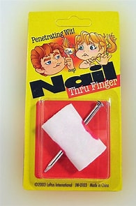 Nail Thru Finger Gag - Hilarious Prank Toy
