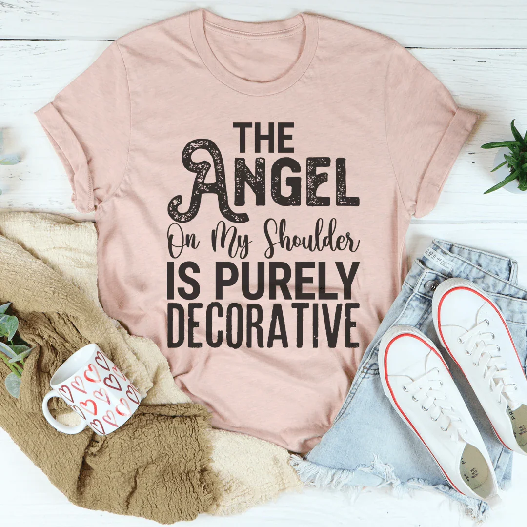 The Angel On My Shoulder Decorative Tee