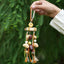 Le Mobile d'Automne - Charme en Branche de Bois avec Bouton Fleur et Franges
