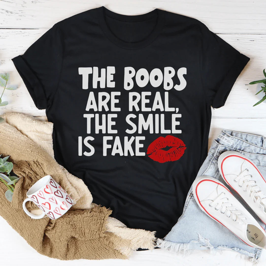 Le T-shirt Real Smile - Confort en Coton Premium