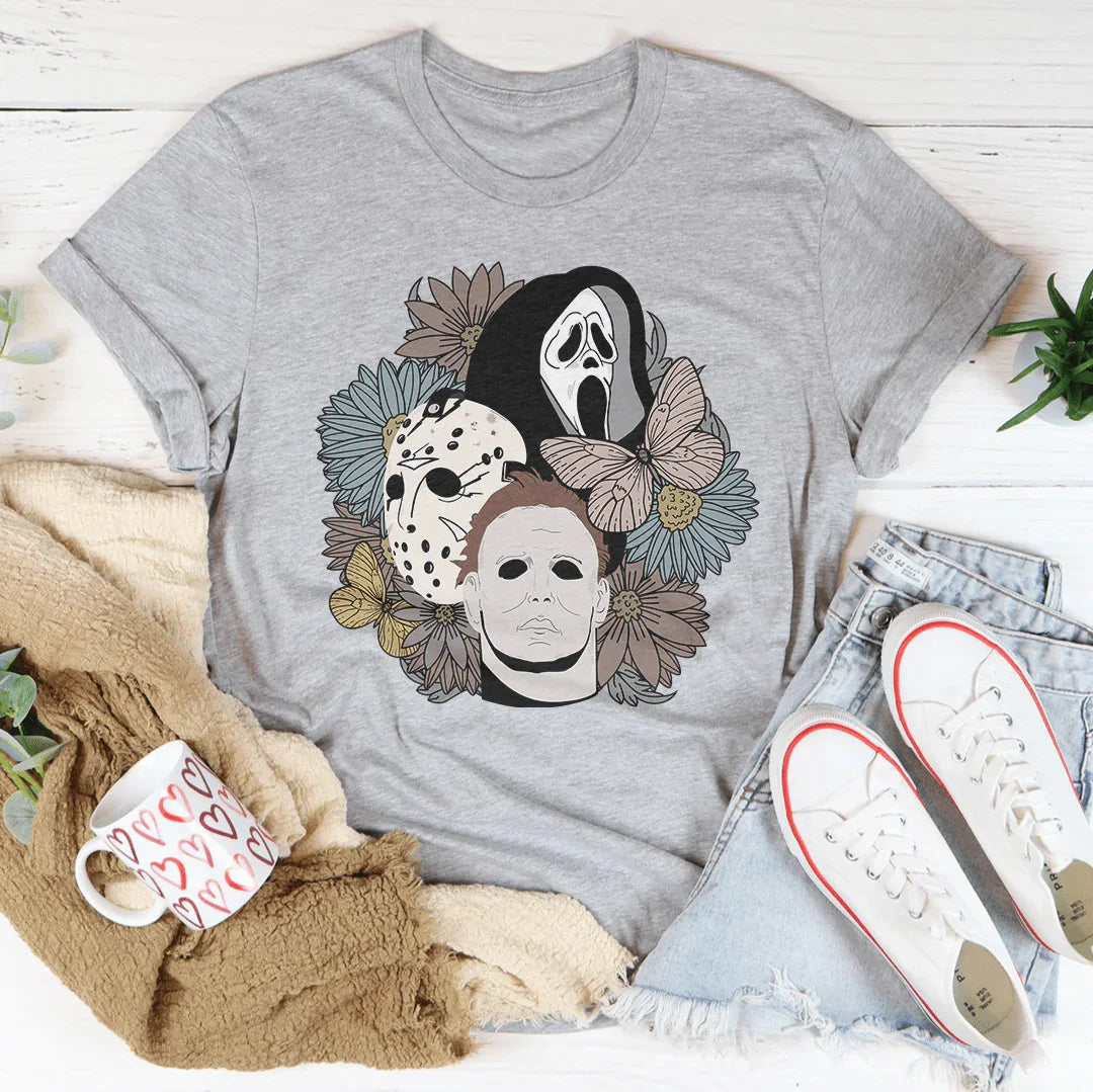 Camiseta floral de los chicos del otoño