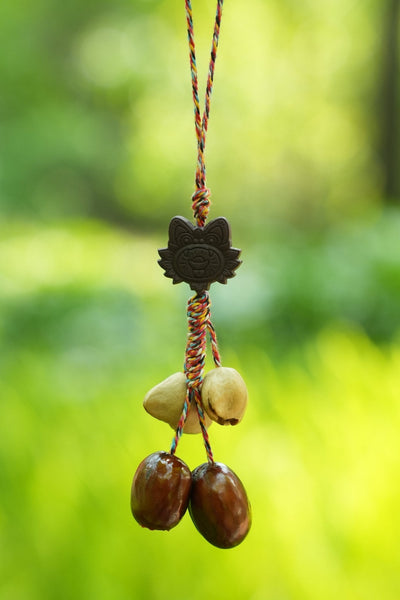 The Brave Tiger Guardian - Folk Art Tiger Head Charm