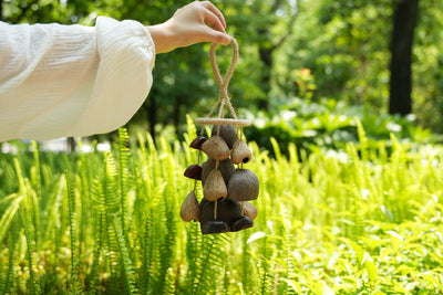 The Deep Forest Chime - Coconut & Seed Pod Wind Mobile