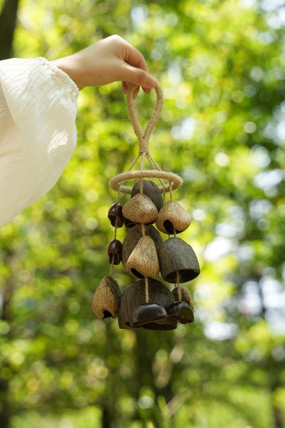 The Deep Forest Chime - Coconut & Seed Pod Wind Mobile
