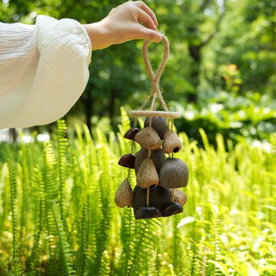 The Deep Forest Chime - Coconut & Seed Pod Wind Mobile