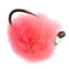Hot Pink Tungsten Bead Tactical Euro Jig Barbless Nymph Flies - Size 16 (Pack of 6) - Korvel