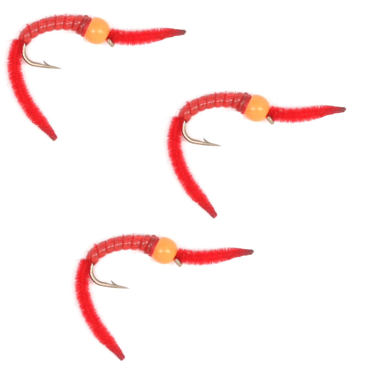 Vibrant San Juan Power Worm Wet Flies for Trout Fishing - Korvel