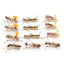 Trout Fly Assortment - Foam Body High Visibility Grasshopper Dry Fly Collection
