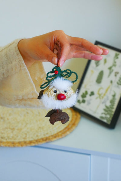 The Forest Holiday - Handcrafted Natural Nut Christmas Ornaments