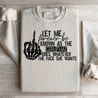 Le Sweatshirt La Fille Qui Fait Ce Qu'elle Veut