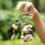 The Harvest Circle - Woven Ring Charm with Golden Gourds