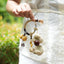 The Harvest Circle - Woven Ring Charm with Golden Gourds