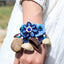 The Indigo Flower Rattle - Handcrafted Wrist Percussion Bracelet
