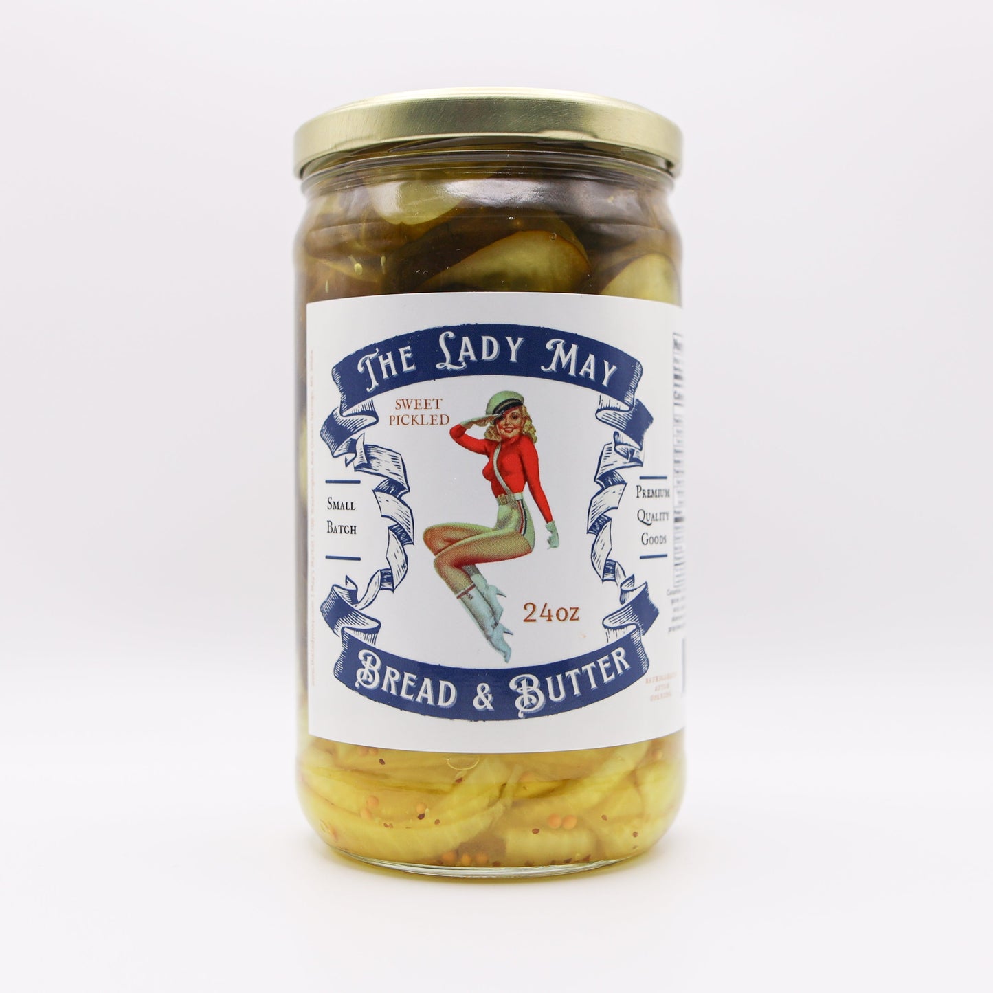 Cornichons sucrés et salés Lady May – Pack de 2 (bocaux de 24 oz)
