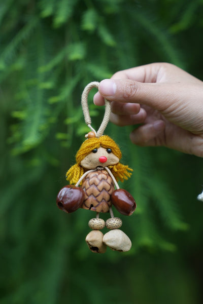 La Hada Piña - Encanto de Bolsa de Muñeca Hecho a Mano