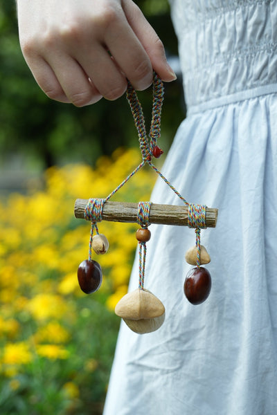 The Rainbow Branch - Natural Wood Mobile Charm