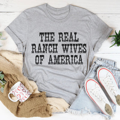 Camiseta de las verdaderas esposas de rancho de América