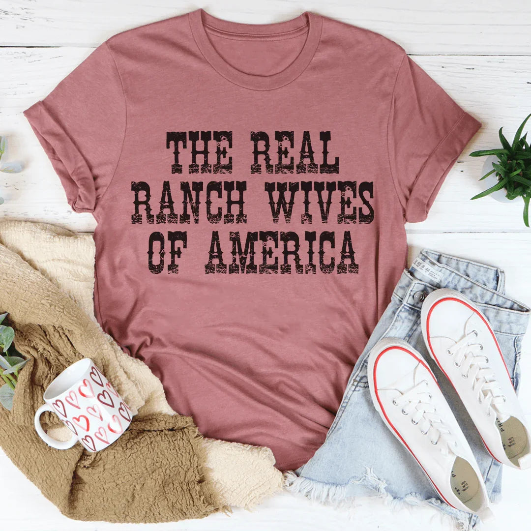 Camiseta de las verdaderas esposas de rancho de América