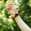 El Bailarín Tribal - Pulsera de Sonajero de Cáscara de Nuez Hecha a Mano