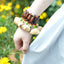 El Bailarín Tribal - Pulsera de Sonajero de Cáscara de Nuez Hecha a Mano