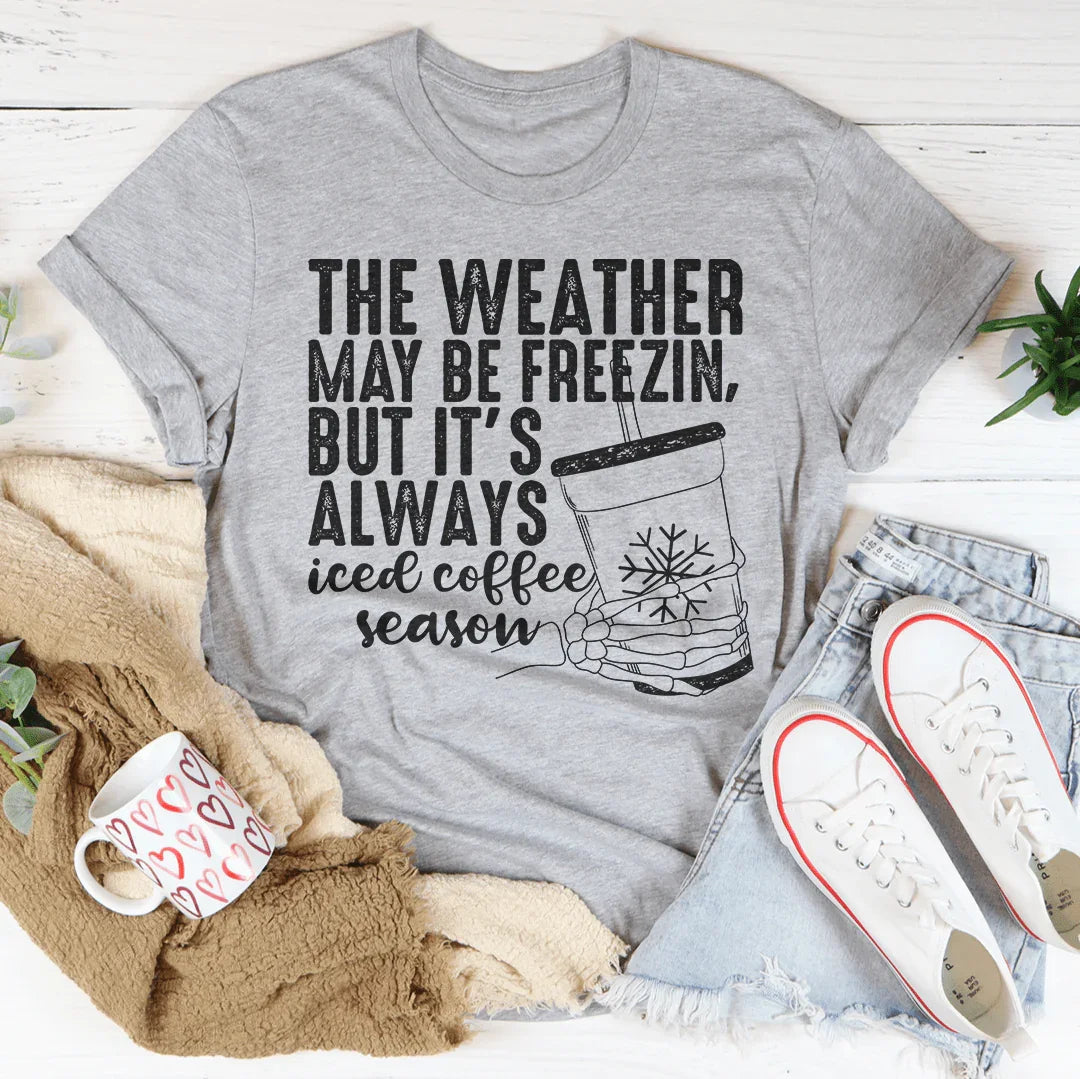 Iced Coffee Season Tee - Perfect for Everyday Wear