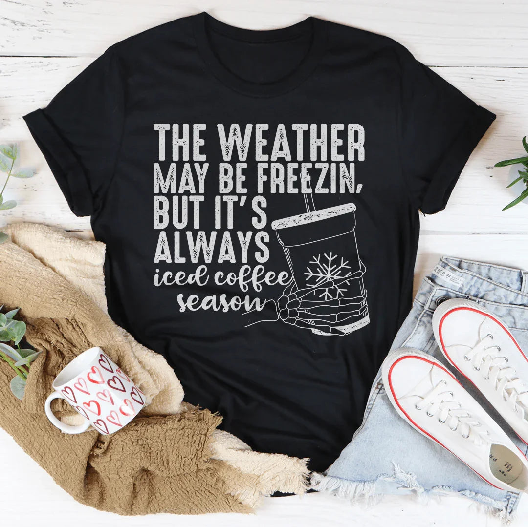 Iced Coffee Season Tee - Perfect for Everyday Wear