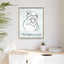 L'impression sur toile Chat Le Monde Peut Attendre