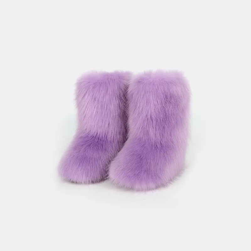 Thermal Fuzzy Platform Boots - Korvel