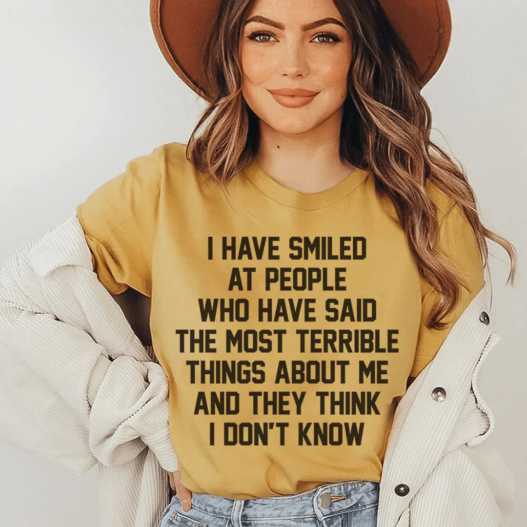 T-shirt Ils pensent que je ne sais pas